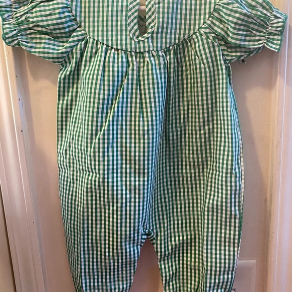 New Smocked St Patrick's Day Bubble Romper - Picture 8 of 14